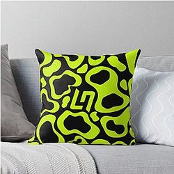 Lando Norris Helmet Pattern throw pillow