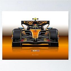 Lando Norris Item 2025 Formula 1 McLaren Racing Car Poster