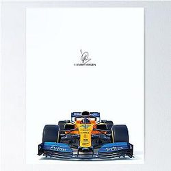 Lando Norris Signature Poster
