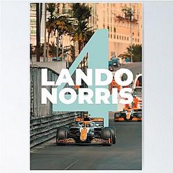 Lando Norris F1 Poster