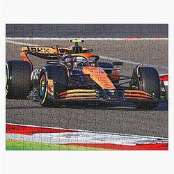 Lando Norris racing his F1 racecar