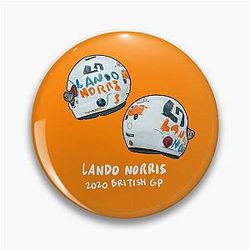 Lando Norris 2020 British GP Helmet Pin