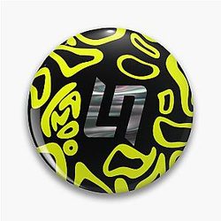 Lando Norris F1 helmet design Pin