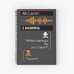 F1 Team Lando Norris Notebook