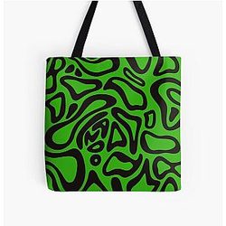 Lando Norris F1 Green helmet design Tote Bag