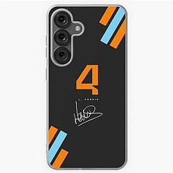 Lando Norris and Signature (Francesco) Samsung Galaxy Soft Case