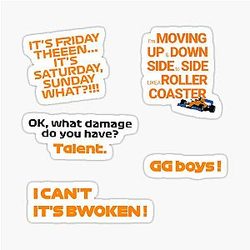 Lando Norris Sticker Pack