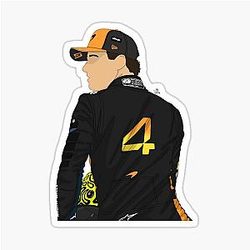 Lando Norris 25 Season Finale Sticker
