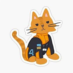 Lando Norris as cat Sticker
