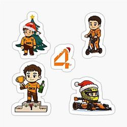 Lando Norris McLaren Formula 1 Racing 2025 Sticker for F1 Fans