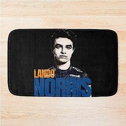 Lando Norris Distressed Poster Bath Mat