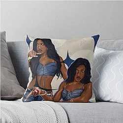 Milkshake - Lara Raj Katseye art spread throw pillow