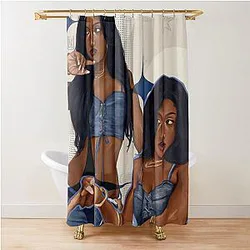 MILKSHAKE Lara Raj Katseye art spread Shower Curtain