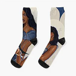 Milkshake Lara Raj (Katseye) art spread Socks