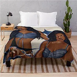 Milkshake - Lara Raj Katseye art spread throw blanket