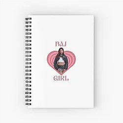 Lara Raj Girl Katseye Spiral Notebook