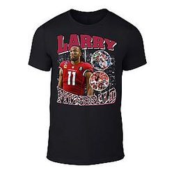 Black Arizona Larry Fitzgerald Throwback T-Shirt Men's Adult