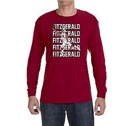 Long Sleeve Red Arizona Larry Fitzgerald T-Shirt