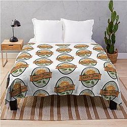 Larry June Orange Season Sock It To Me Throw Blanket