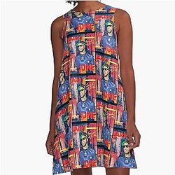 Larry June Sock It to Me A-Line Dress