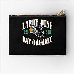 Larry June Merch Eat Organic Zipper Pouch