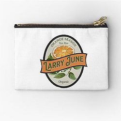 Larry June Orange Season Zipper Pouch