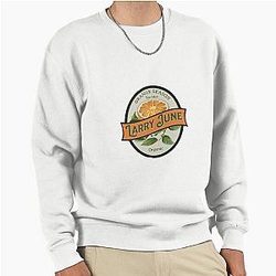 Larry June Orange Season Pullover Sweatshirt