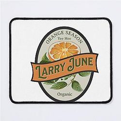Larry June Orange Season Mouse Pad