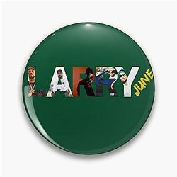 Larry June T-shirt - Larry June Stickers Pin