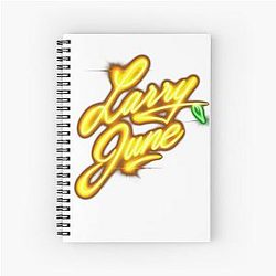 Larry June Orange Season Spiral Notebook