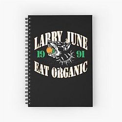 Larry June Merch Larry June Eat Organic Spiral Notebook