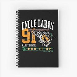 Larry June Merch Uncle Larry All City 91 Run It Up Spiral Notebook