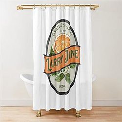 Larry June Orange Season Sock It To Me Shower Curtain