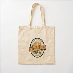 Larry June Orange Season Cotton Tote Bag