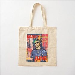 Larry June Cotton Tote Bag
