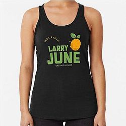 Larry June Organic Hip Racerback Tank