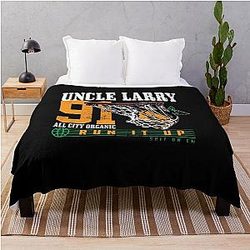 Larry June Merch Uncle Larry All City Run It Up Throw Blanket