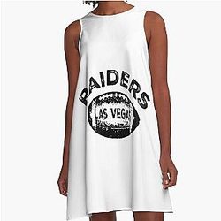 Art Las Vegas Raiders A Line Dress