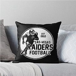 Art Las Vegas Raiders Throw Pillow