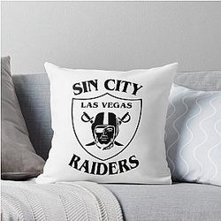 Art Las Vegas Raiders Throw Pillow