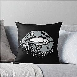 Art for Las Vegas Raiders Throw Pillow