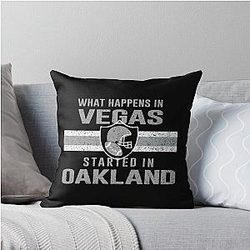 Art for Las Vegas Raiders Throw Pillow