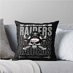 Art Las Vegas Raiders Throw Pillow