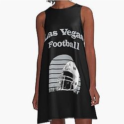 Art Las Vegas Raiders A Line Dress