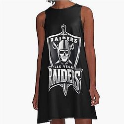 Art Las Vegas Raiders A Line Dress