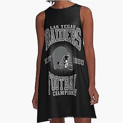 Art Las Vegas Raiders A-Line Dress