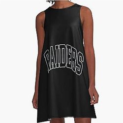 Art Las Vegas Raiders A Line Dress