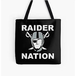 Art Las Vegas Raiders Over Print Tote Bag