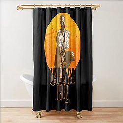 Lauryn Hill Halftone Shower Curtain