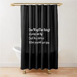 Ms. Lauryn Hill Aesthetic Lyrics Black Shower Curtain